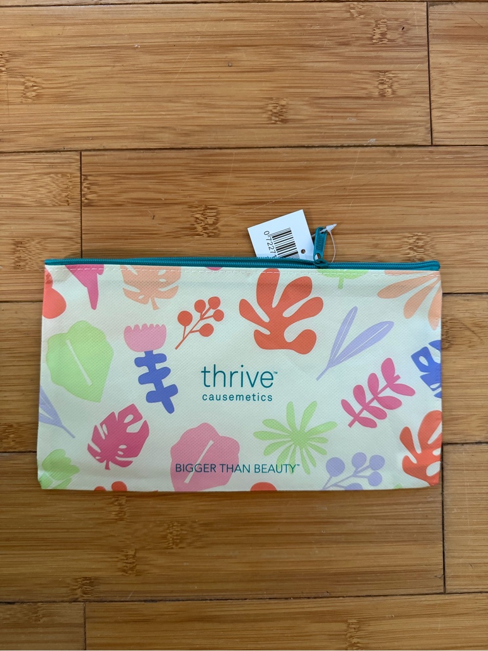 Thrive Causemetics Floral Print Cosmetic Pouch in Multicolor